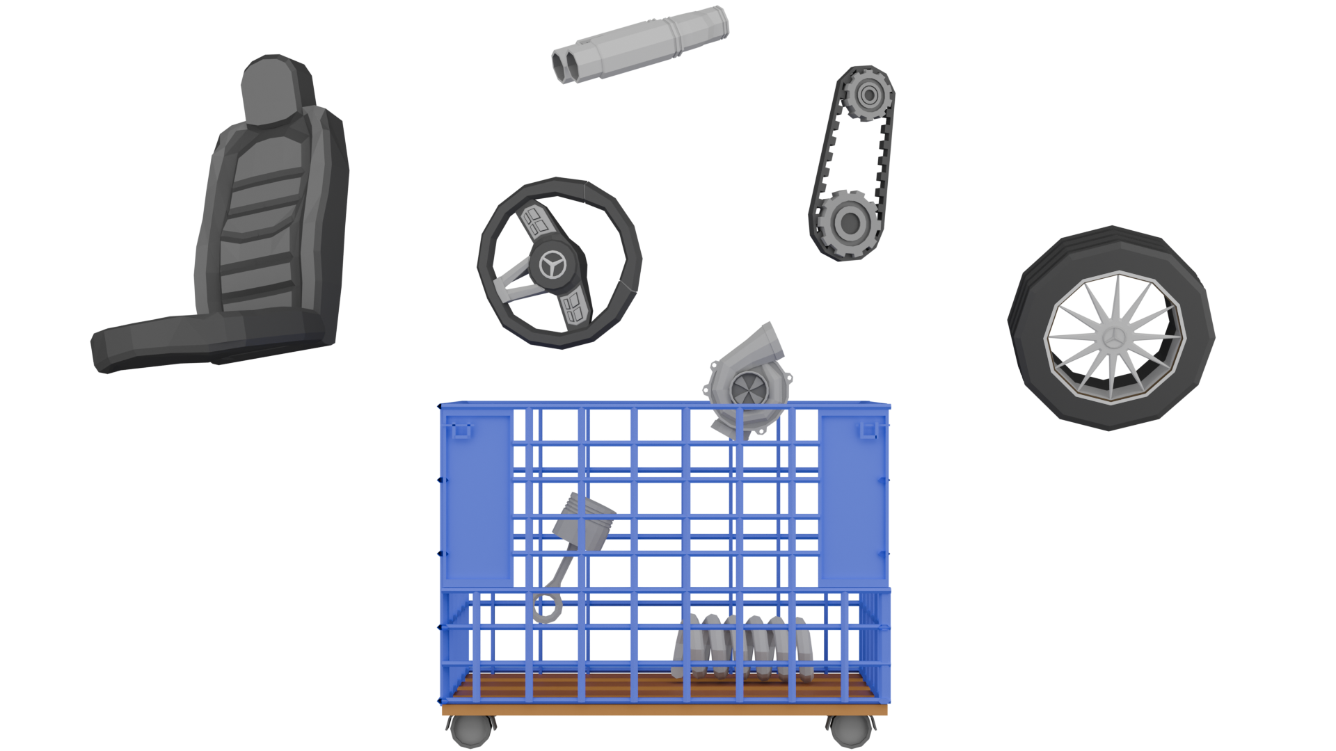 Berufsinsel Teile fangen